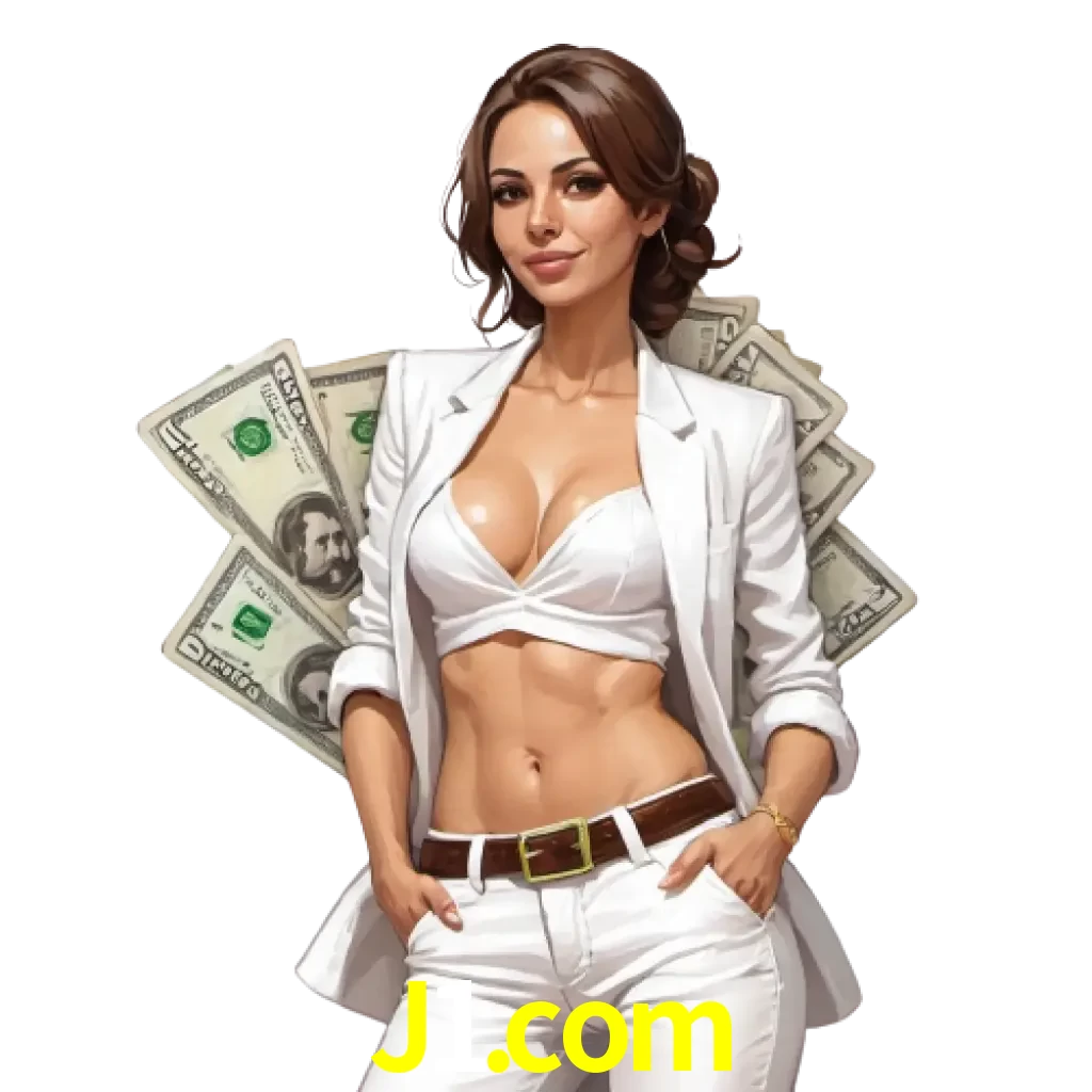 woman with money playing in j1 bet casino